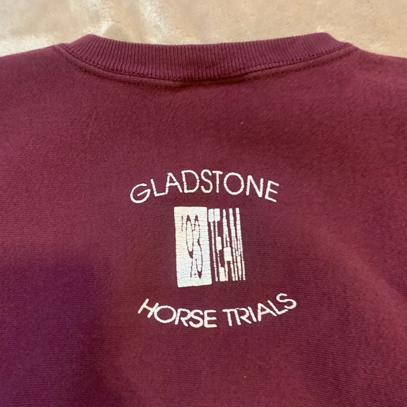 Vintage LEE 90s Retro Graphic Equestrian Horse Racing Sweatshirt Crew XL Sweater - Picture 5 of 12